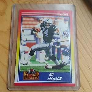 Bo Jackson record breakers #591 football card